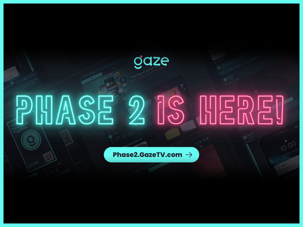 GazeTV Kicks Off Phase 2 To Accentuate The Social And Entertainment Aspects of Video Content