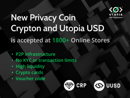 Over 1,800 Online Store Owners Accept Up-and-coming Privacy Coin Utopia Crypton